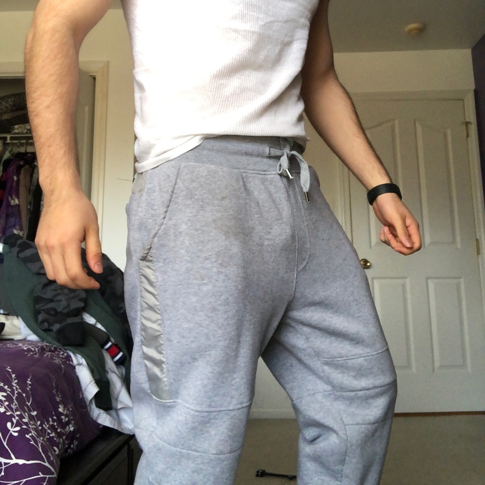 Grey sweatpants